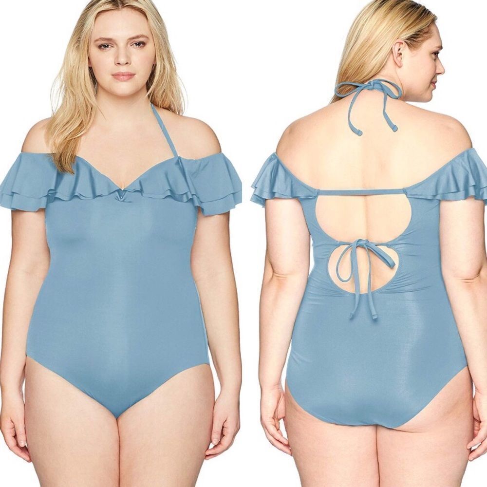 Becca Color Splash One Piece Swimsuit Sz 1X NWT